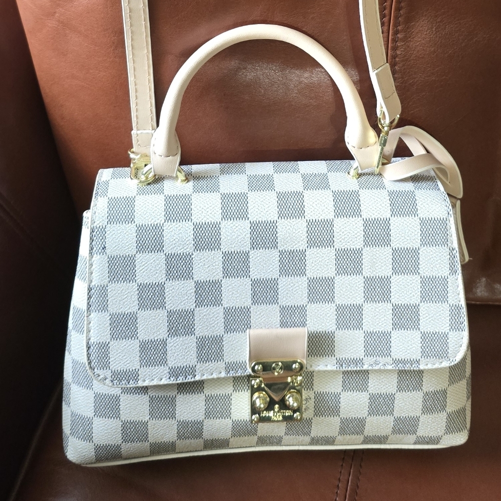 Louis Vuitton Cream and White Crossbody Bag